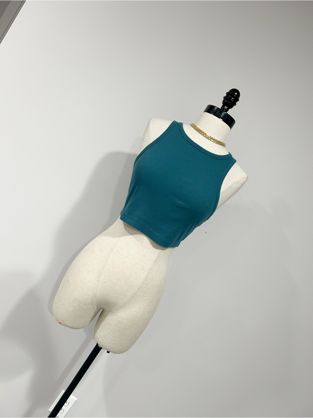 wild fable Teal Ribbed Cropped Tank - Women
